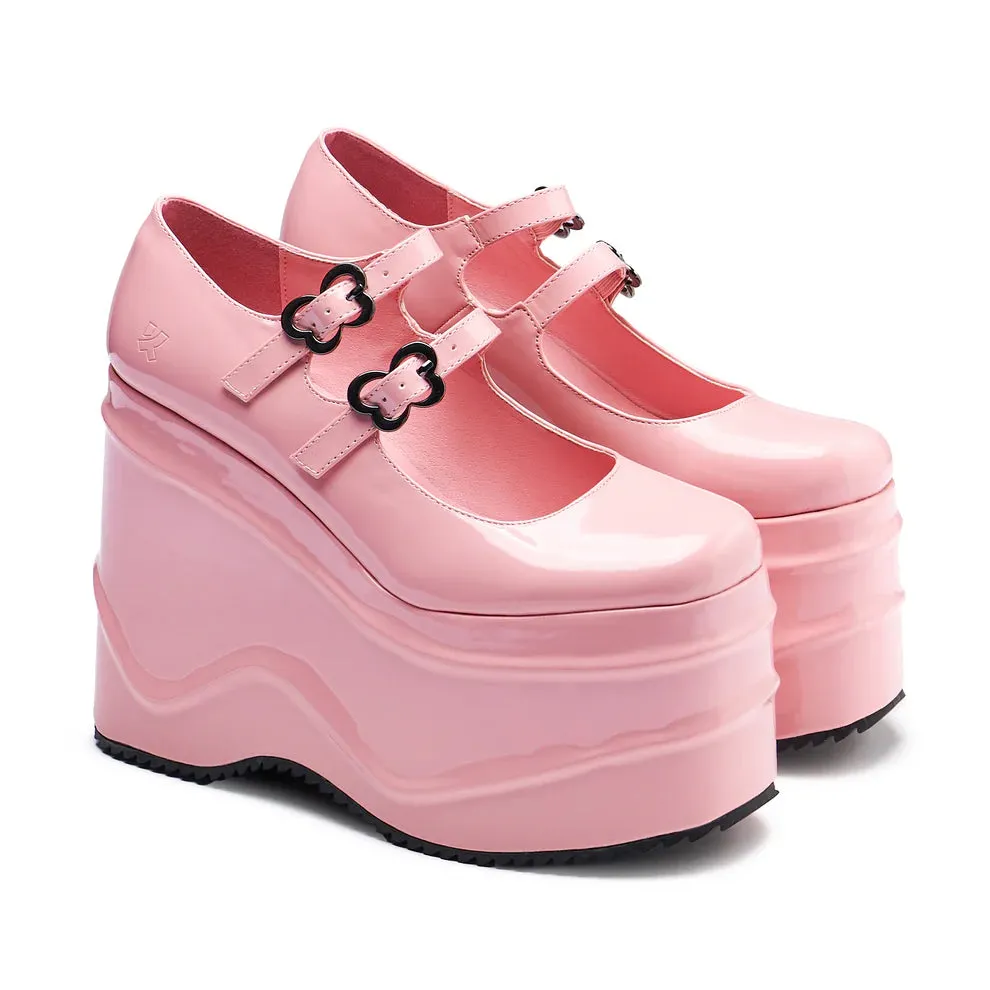 Good Fairy Princess Mega Platform Mary Janes - Pink