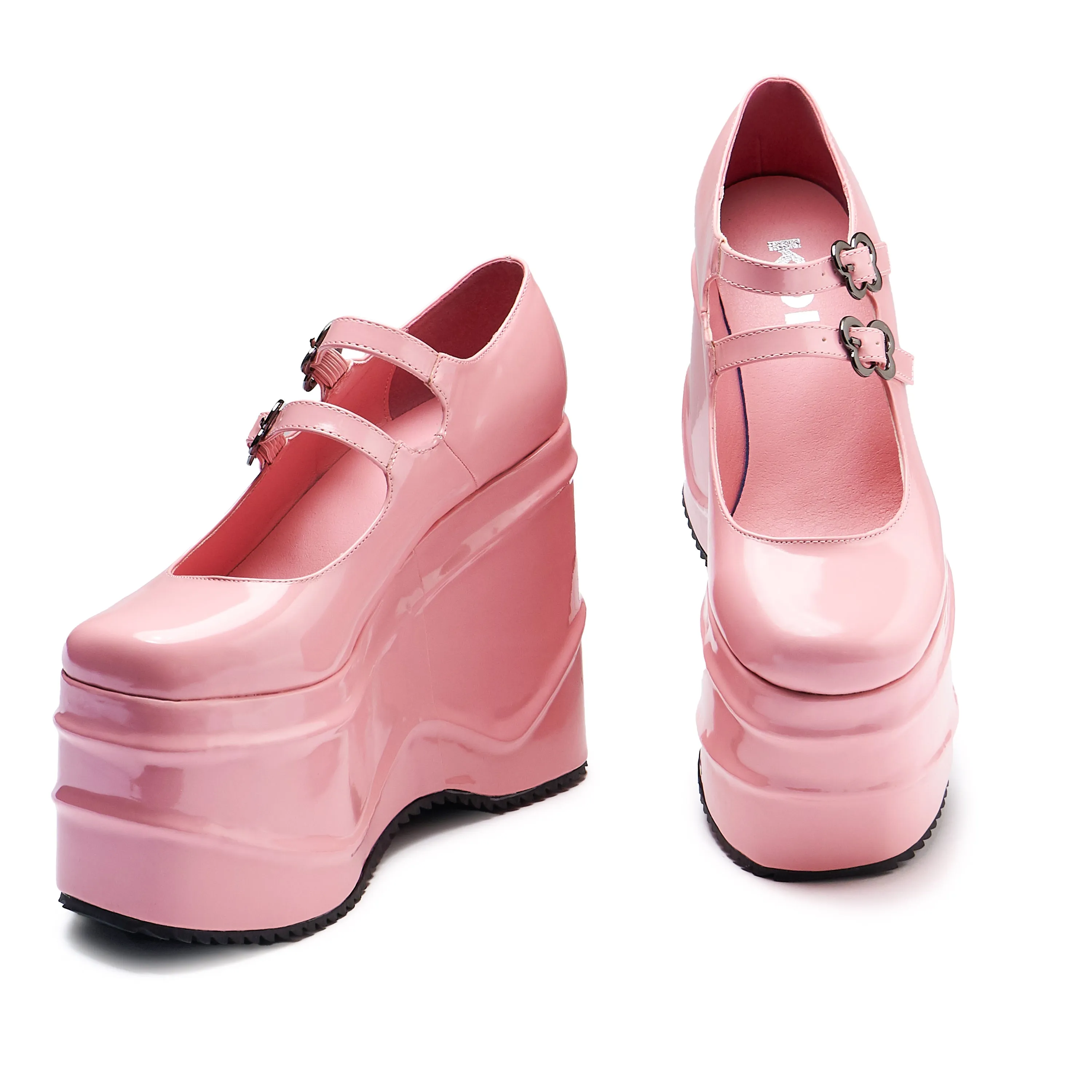 Good Fairy Princess Mega Platform Mary Janes - Pink