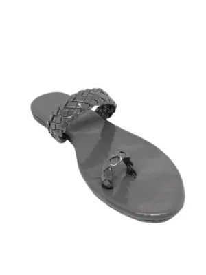 Grey Synthetic Fashion Flats