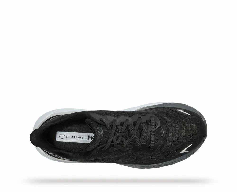 'HOKA' Men's Arahi 6 - Black / White