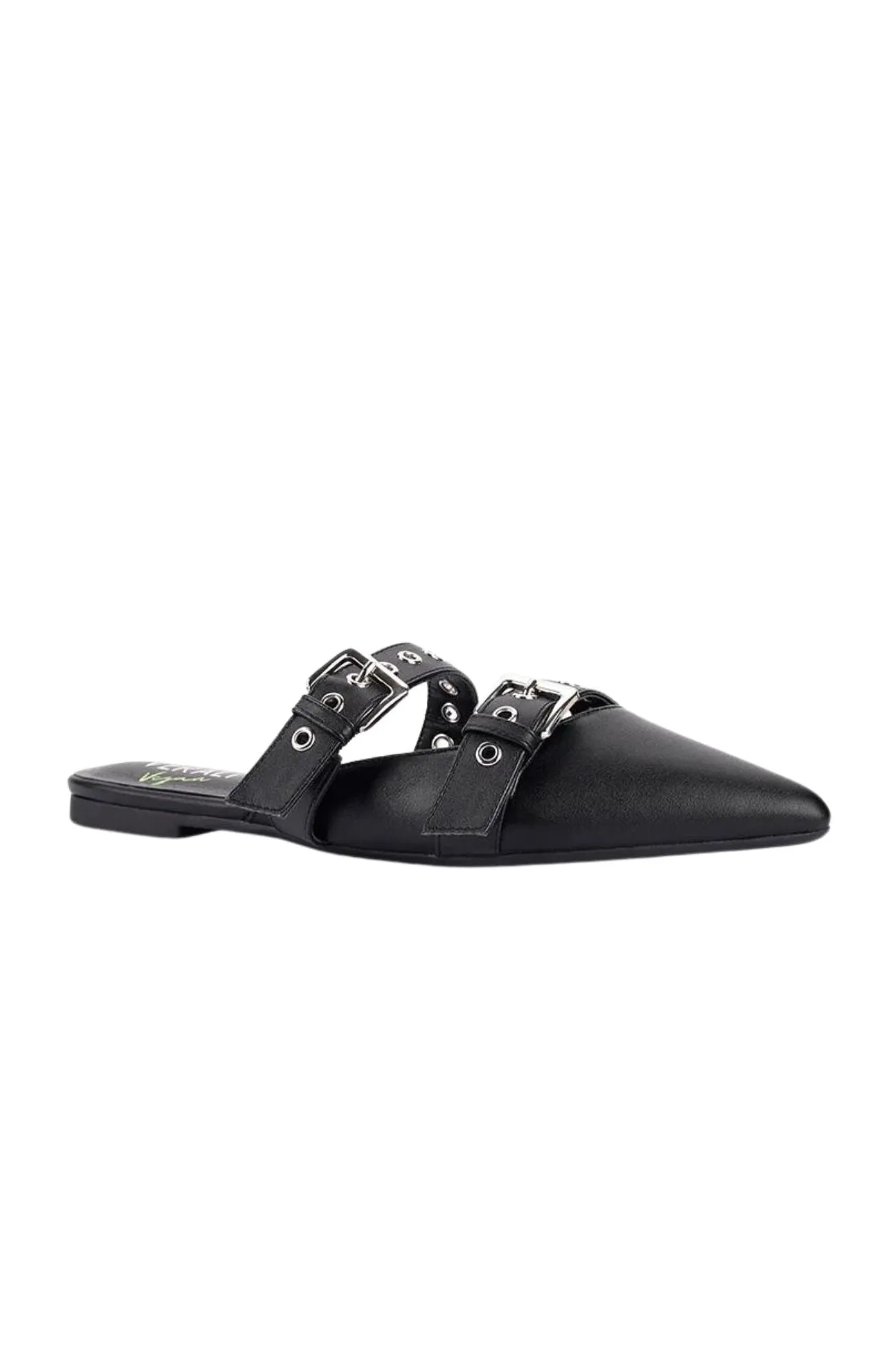 Indianna Point Toe Flats Black