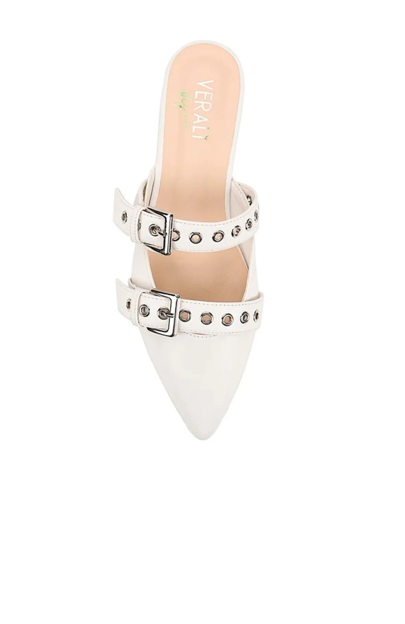 Indianna Point Toe Flats Chalk White