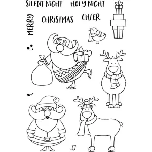 Janes Doodles Clear Stamps 4"x6" - St. Nick*