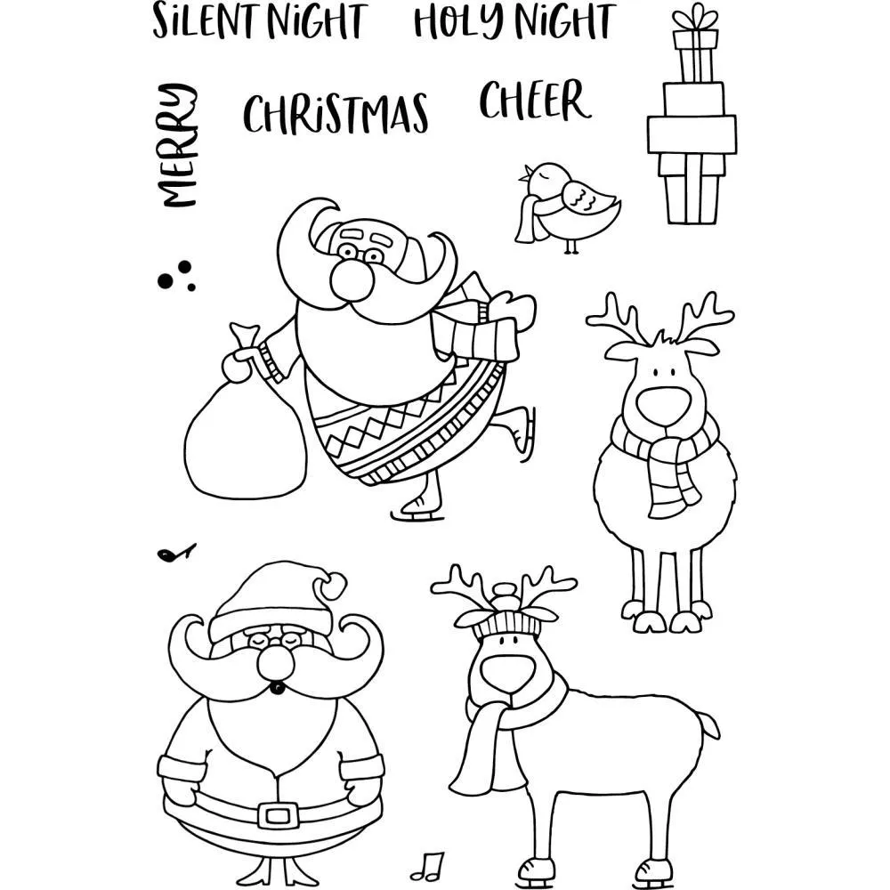 Janes Doodles Clear Stamps 4"x6" - St. Nick*