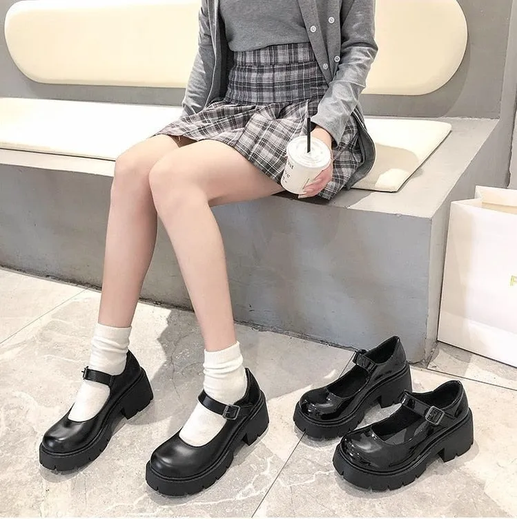 Japanese Mary Jane Platform JK Student Shoes