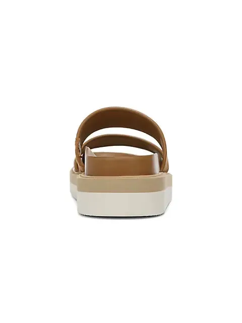 Jenita Suede Slide Sandals - Coco Tan