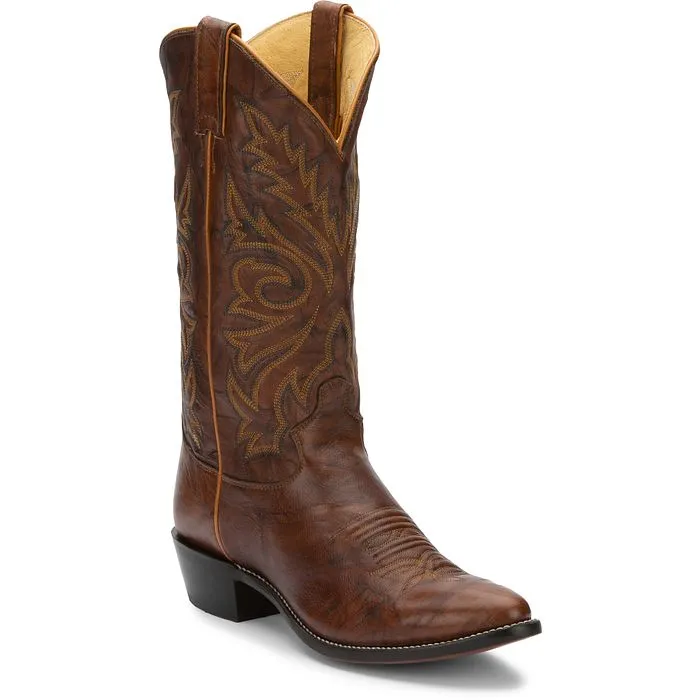 Justin Boots Buck 13" Western Boot | Style 1560 Color Chesnut (Prints)