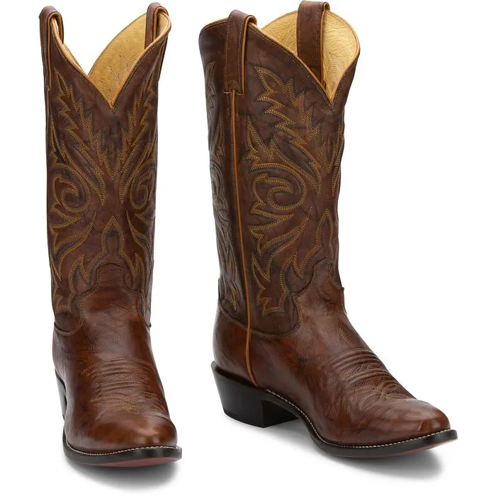 Justin Boots Buck 13" Western Boot | Style 1560 Color Chesnut (Prints)