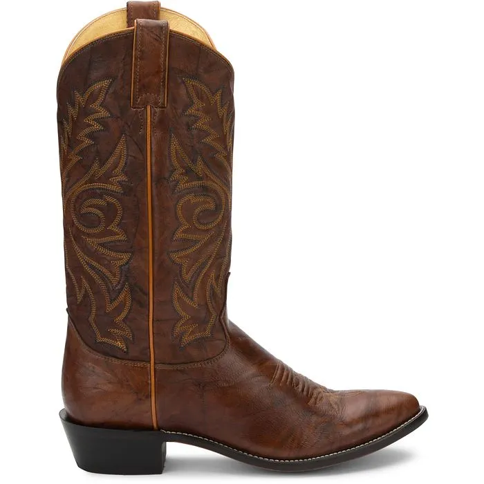 Justin Boots Buck 13" Western Boot | Style 1560 Color Chesnut (Prints)