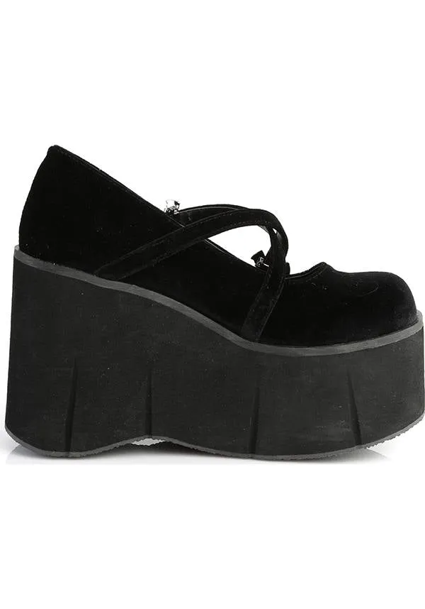 KERA-10 [Black Velvet] | PLATFORMS [IN STOCK]**