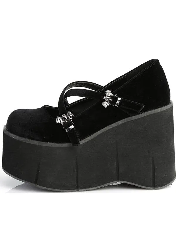 KERA-10 [Black Velvet] | PLATFORMS [IN STOCK]**