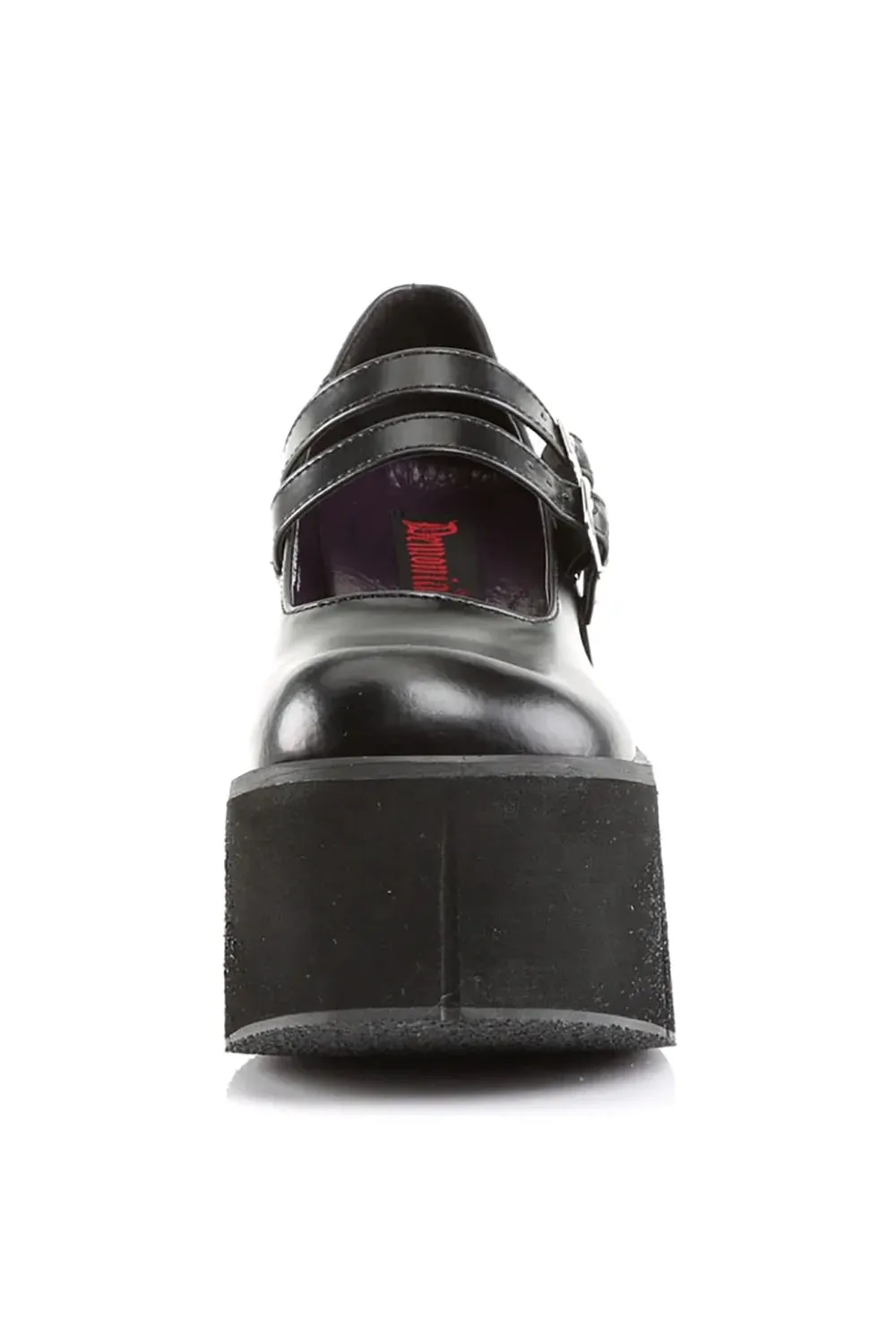 Killer KERA-08 Platform Mary Janes [Black Vegan Leather]