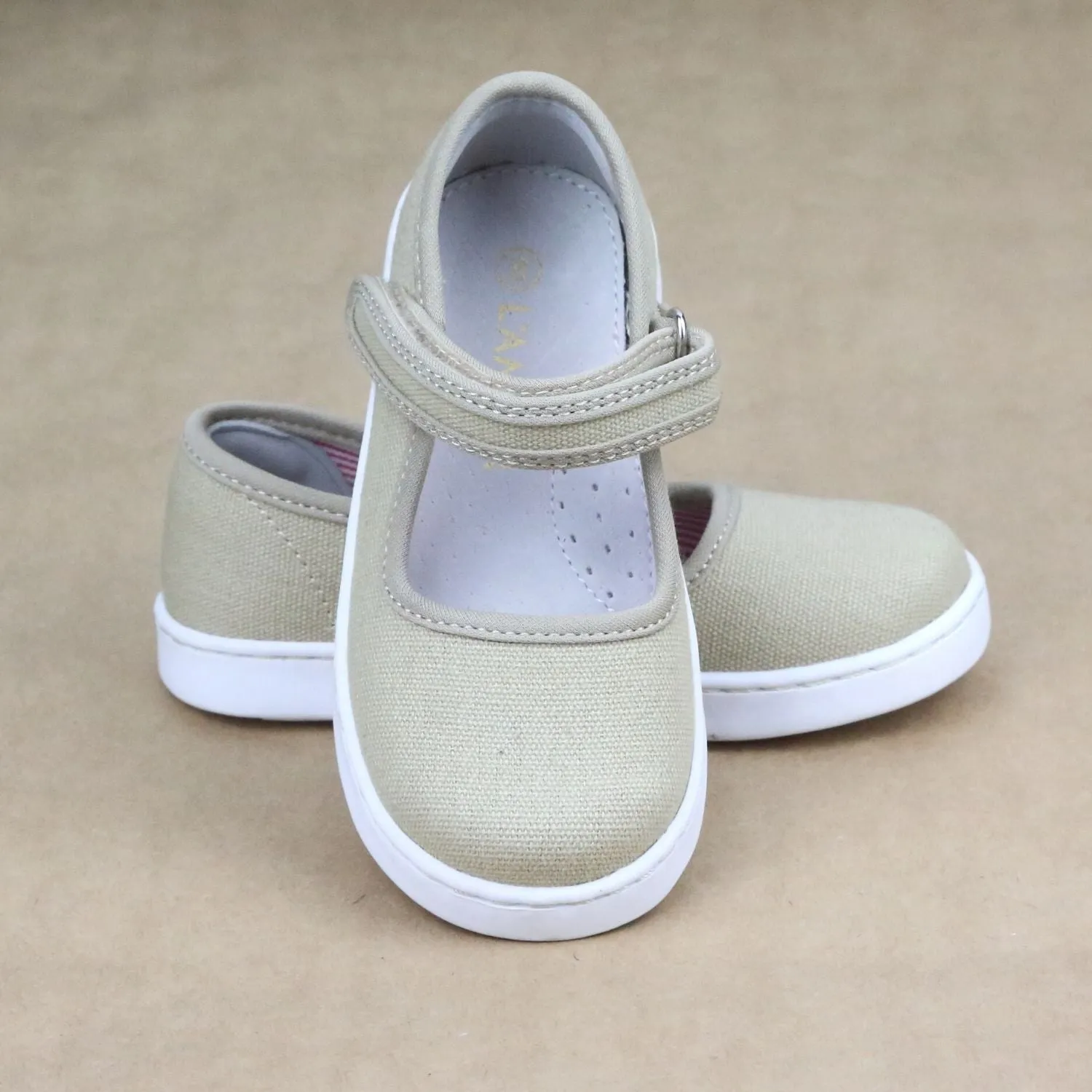 L'Amour Girls Jenna Playground Canvas Mary Janes