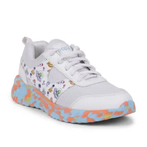 Leap7x By Liberty Kids NITKID-1L White Sports Lacing Shoes