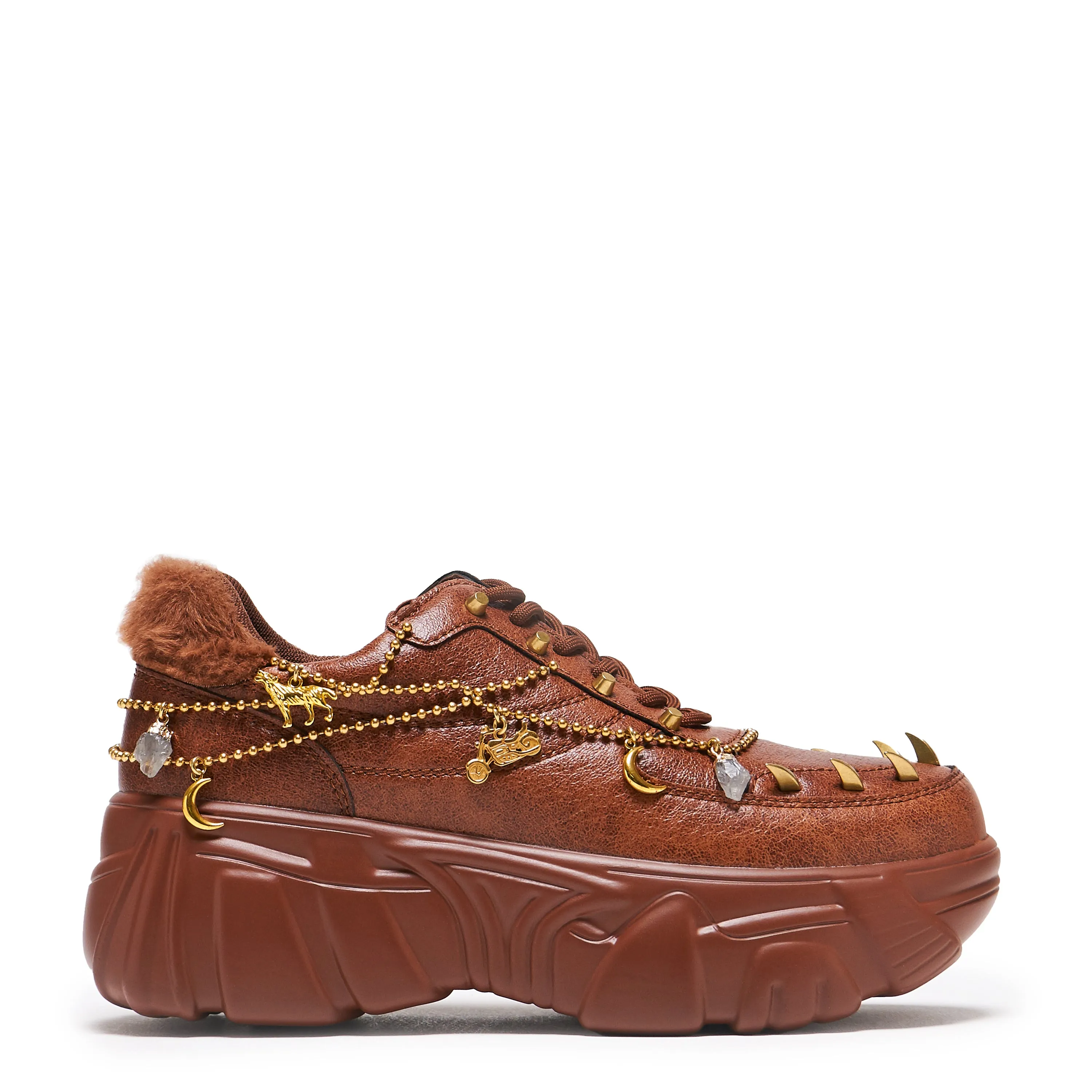 Loca Jinx Charm Trainers - Brown