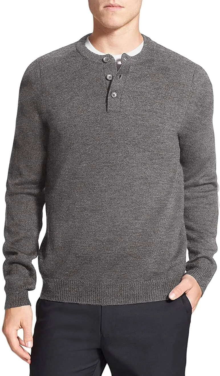 Long Sleeve Henley Sweater (US Only)