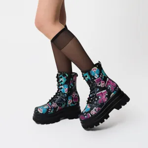 L’otta Monsters Trident Platform Boots - Black Multi