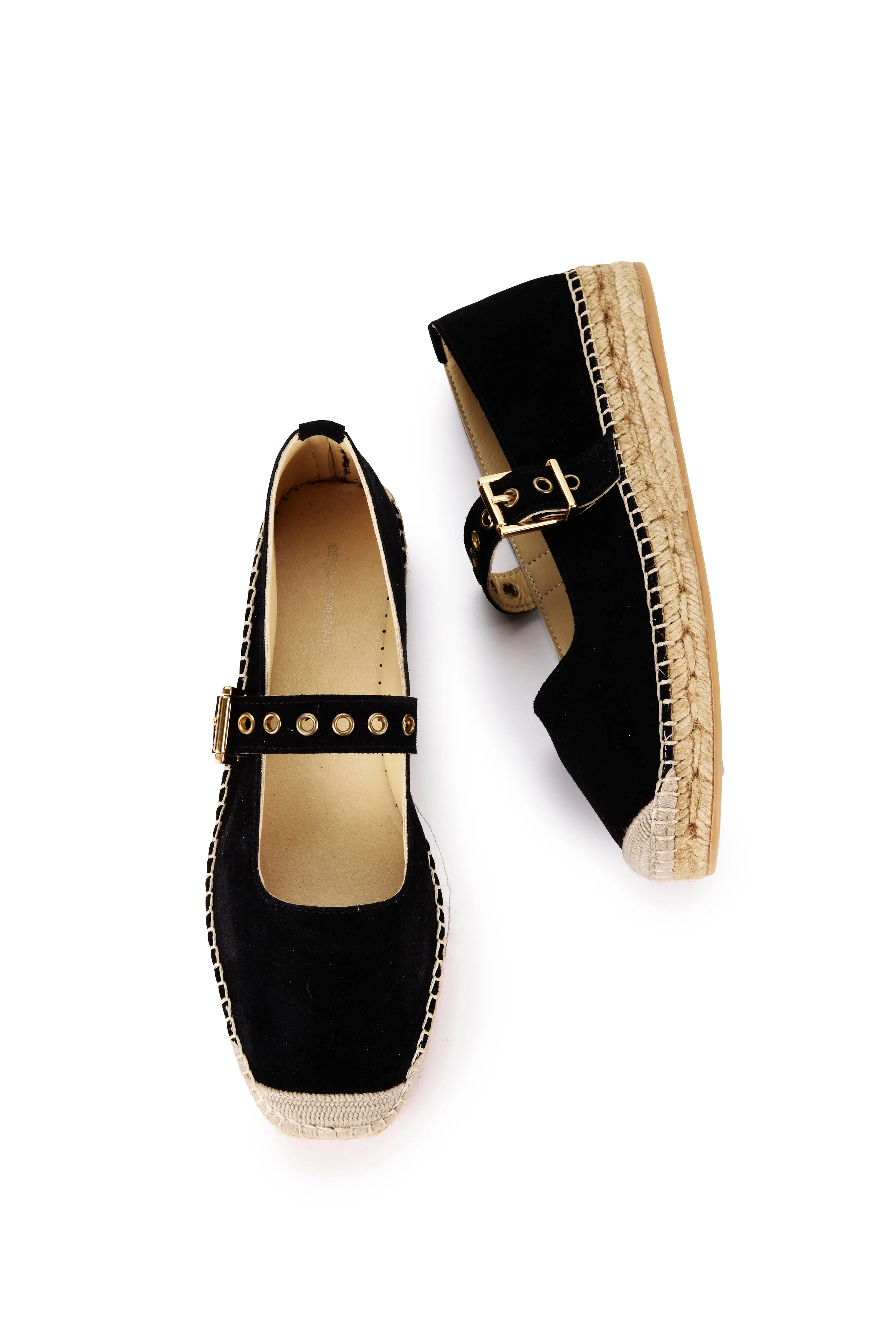 Margeux Espadrille Flat - Black