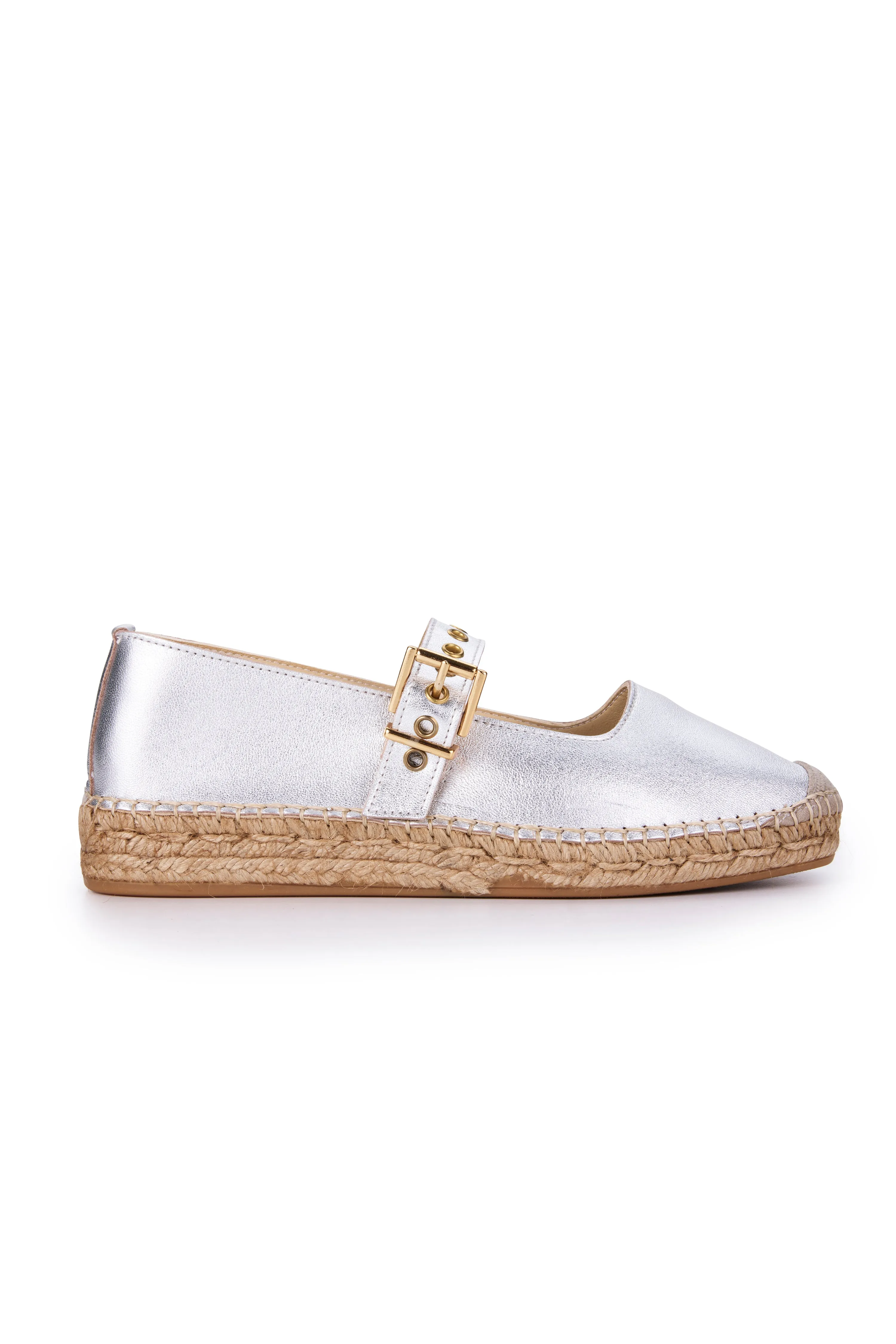 Margeux Espadrille Flat - Silver