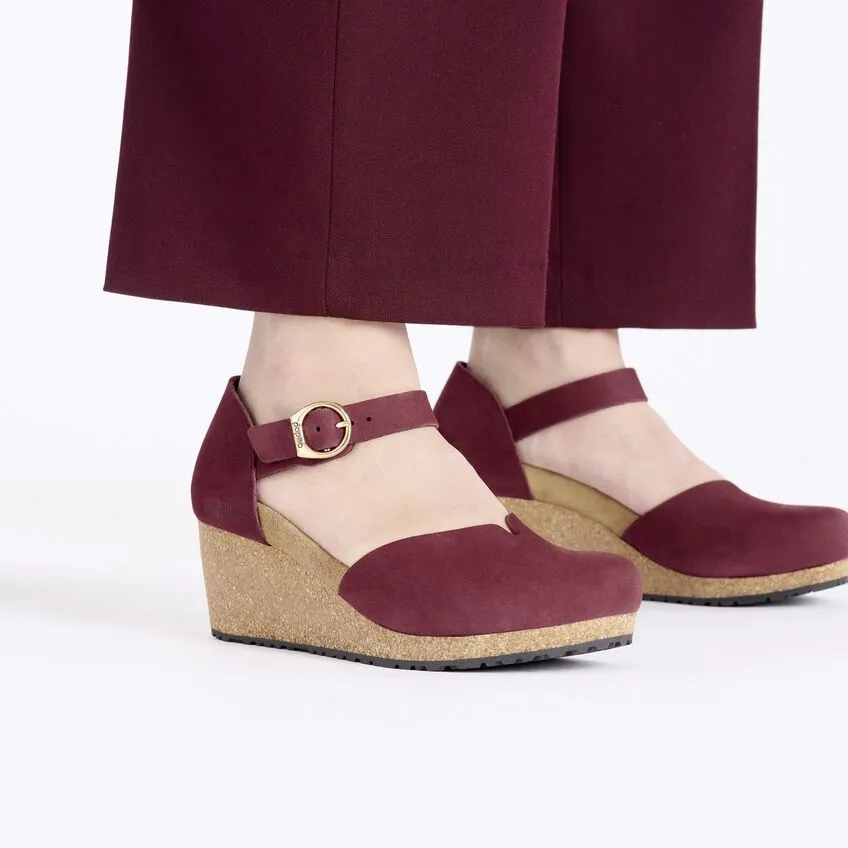 Mary Ring-Buckle | Nubuck | Zinfandel