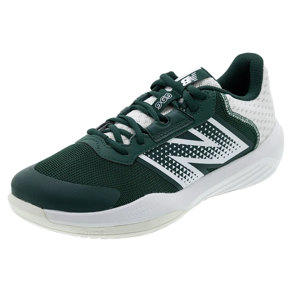 Men`s 696v6 D Width Tennis Shoes Marsh Green and Natural Mint