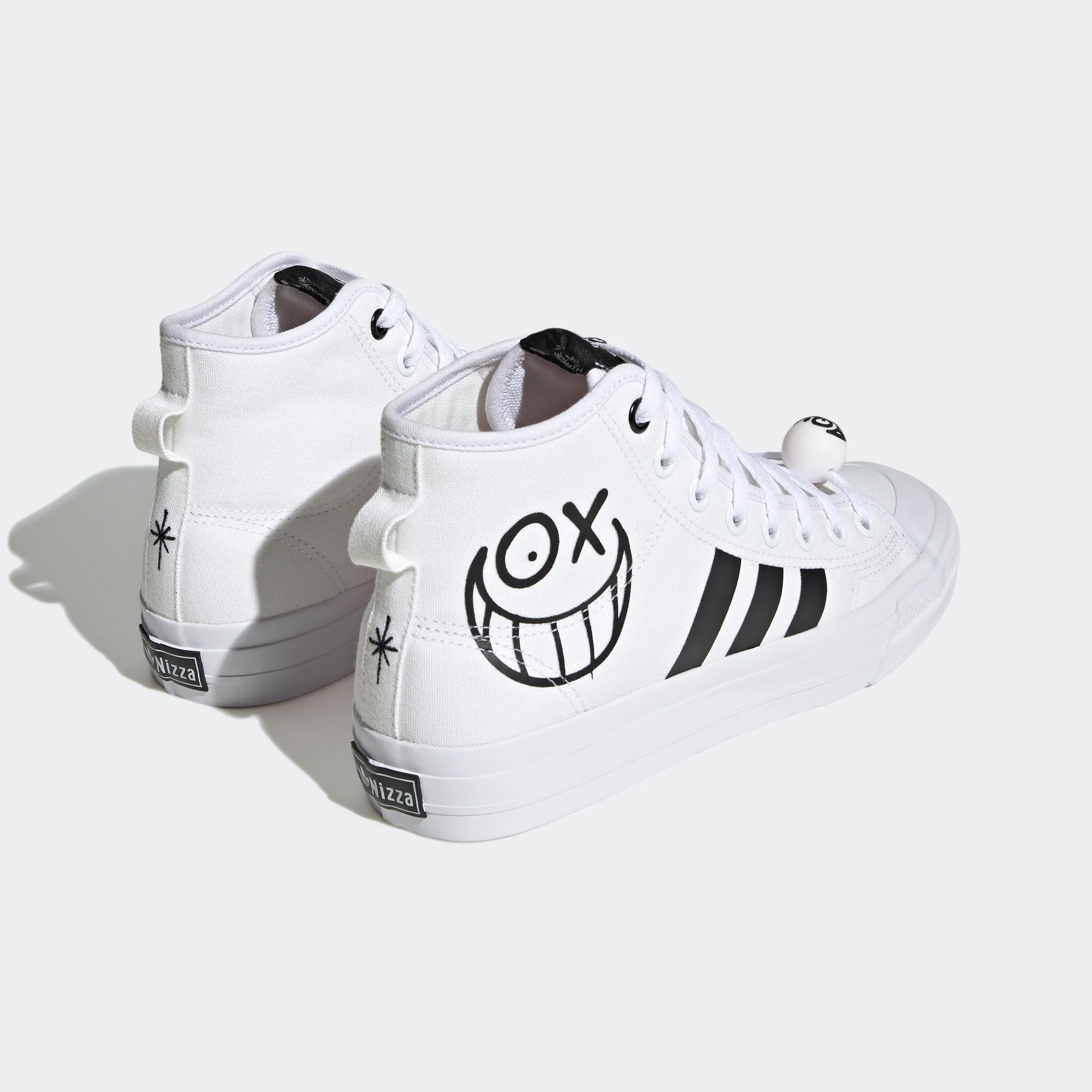 Men's adidas Originals Nizza High RF x André Saraiva Shoes White