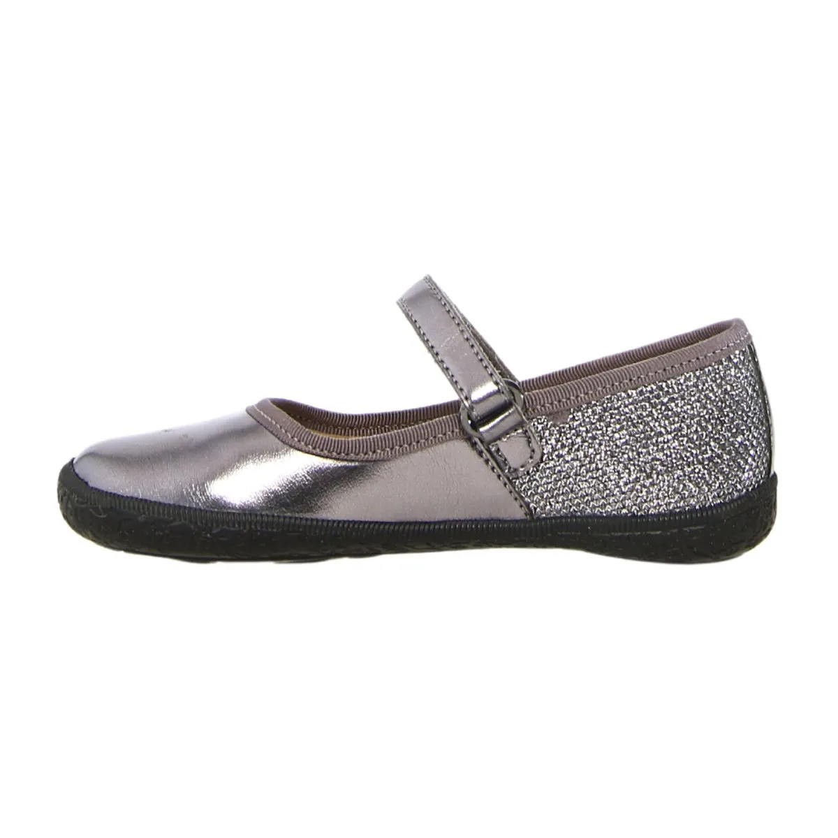 Naturino Girl's (Sizes 26-29) Frollik Silver Patent/Sparkle Mary Jane