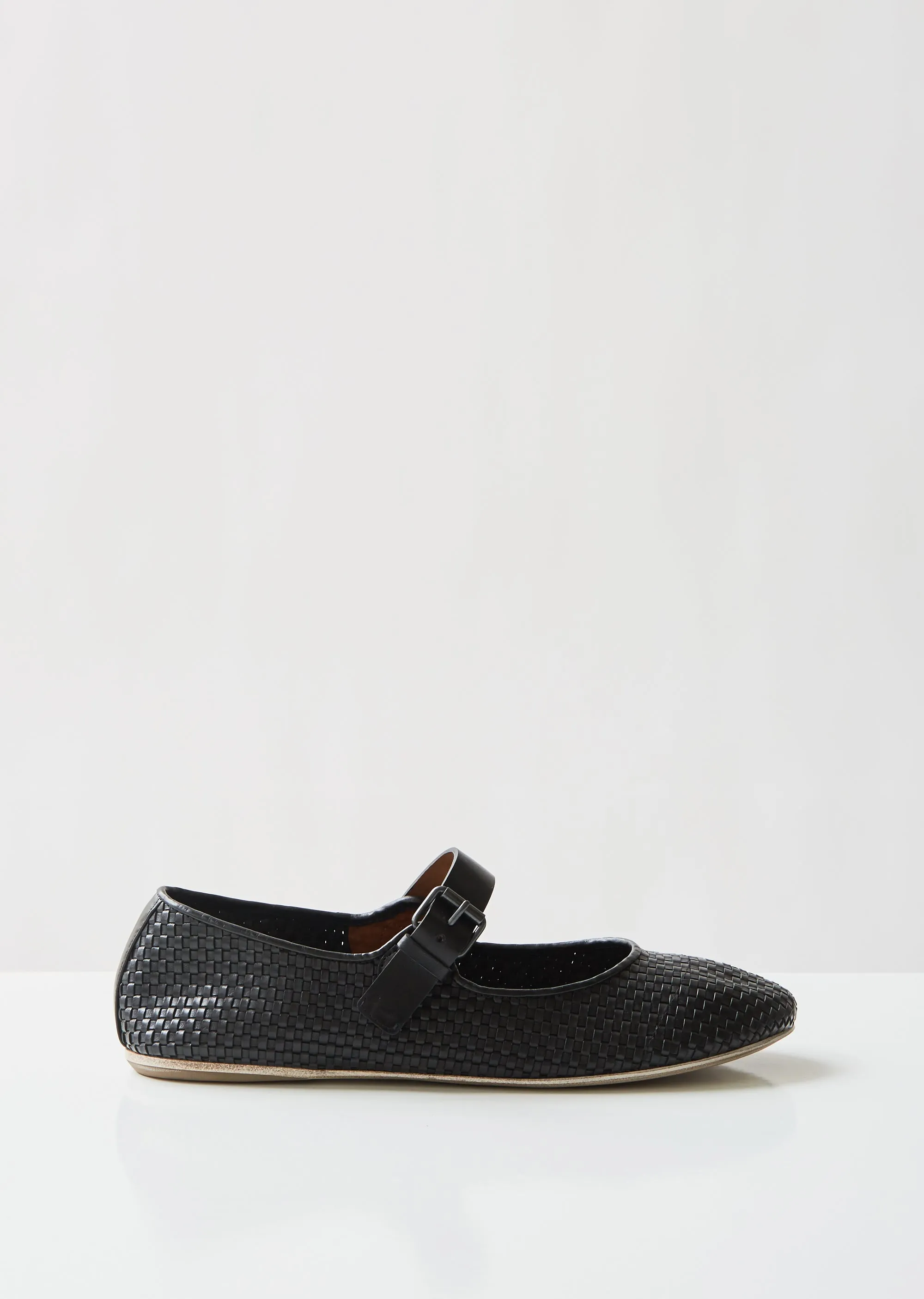 Nespola Woven Leather Mary Janes