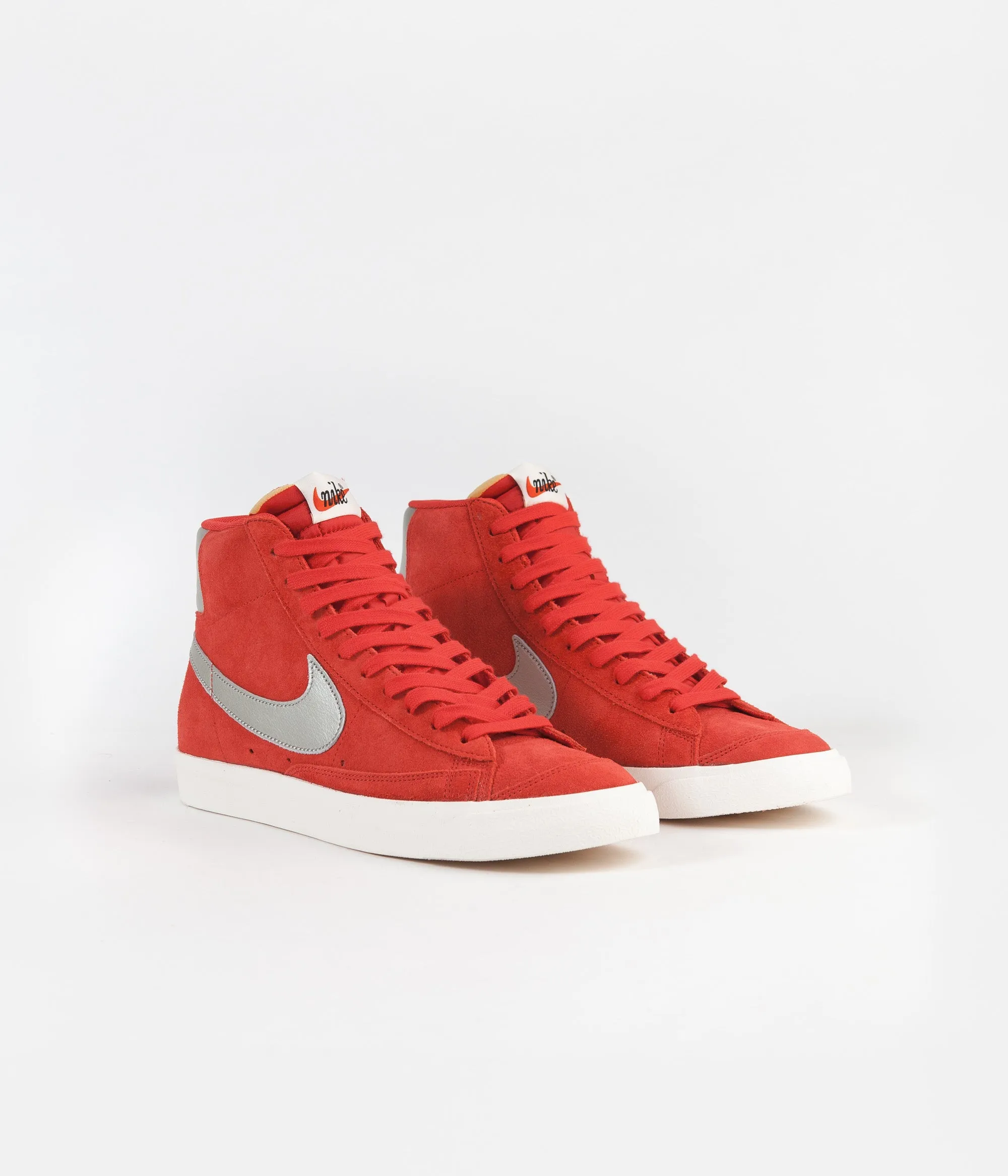 Nike Blazer '77 Shoes - University Red / Metallic Silver - Sail