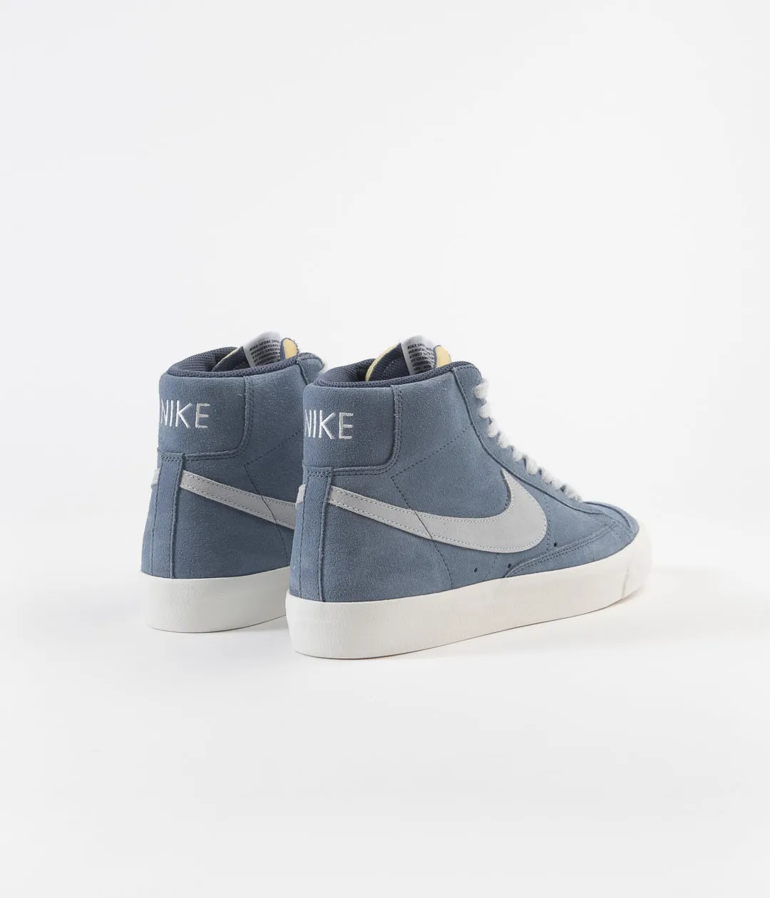 Nike Blazer Mid '77 Suede Shoes - Thunderstorm / Pure Platinum - Sail