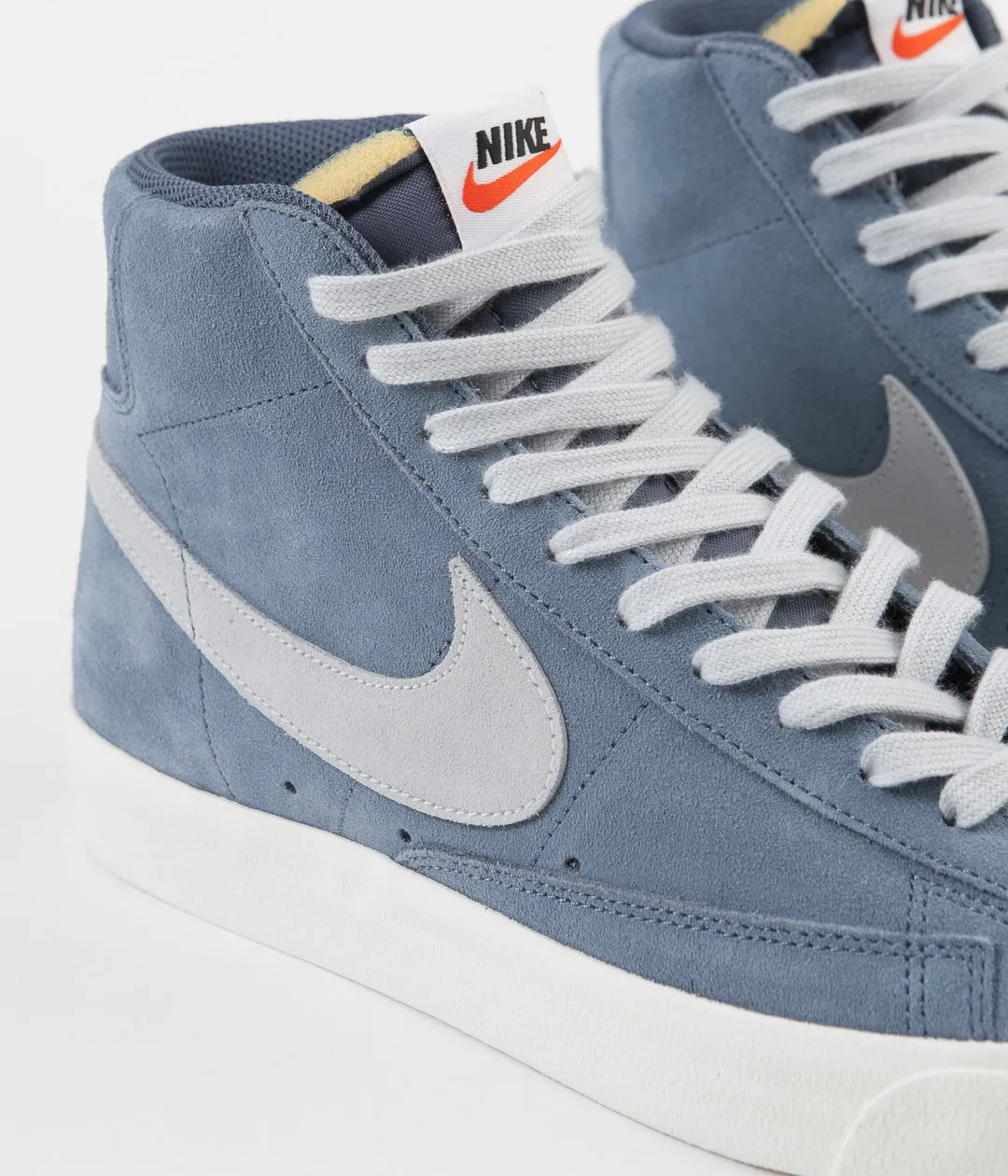 Nike Blazer Mid '77 Suede Shoes - Thunderstorm / Pure Platinum - Sail