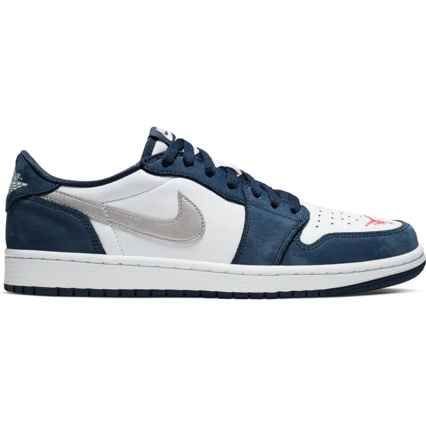 Nike SB X Air Jordan 1 Low - Midnight Navy/Metallic Silver-White