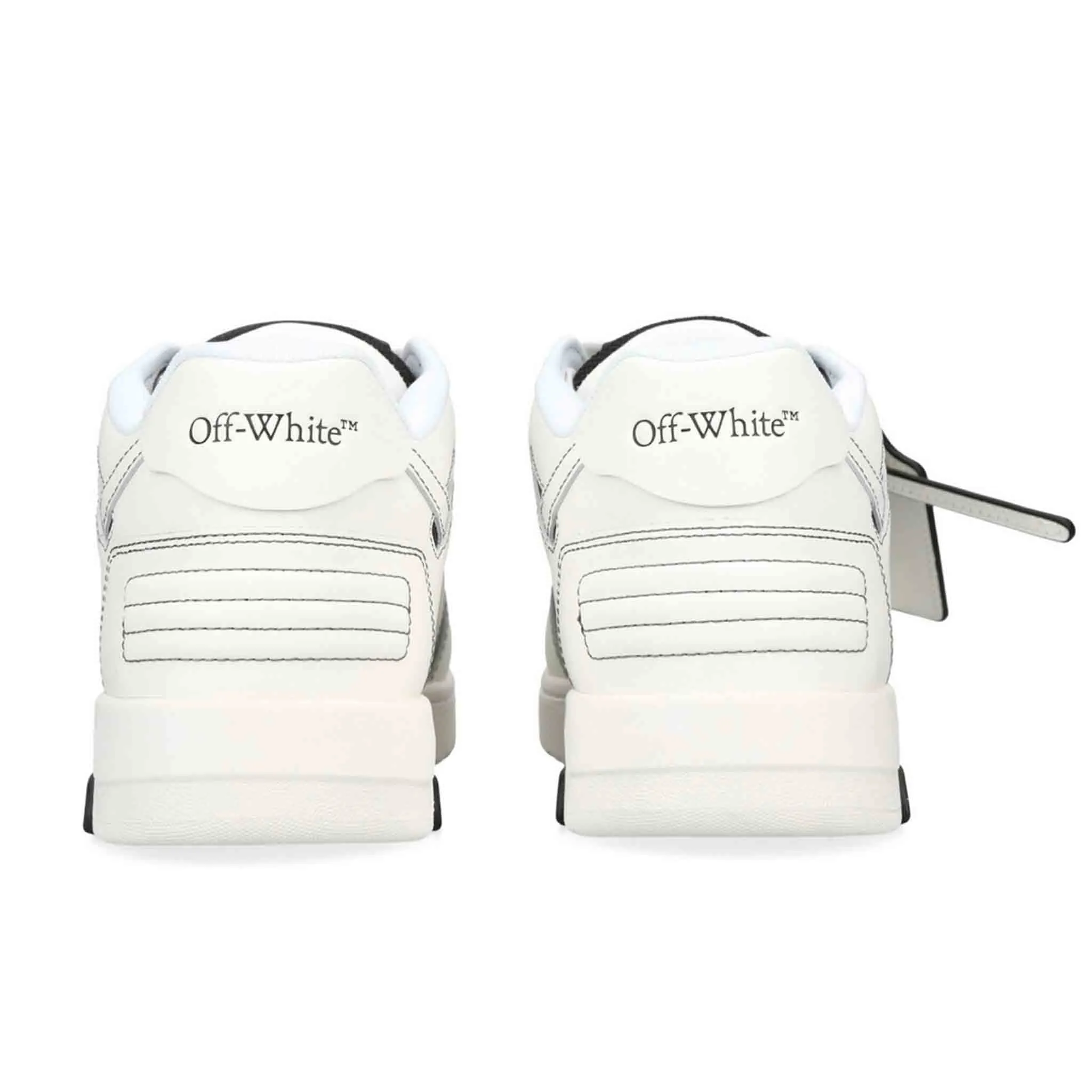 OFF-WHITE Out Of Office Calf Leather in Black/ White