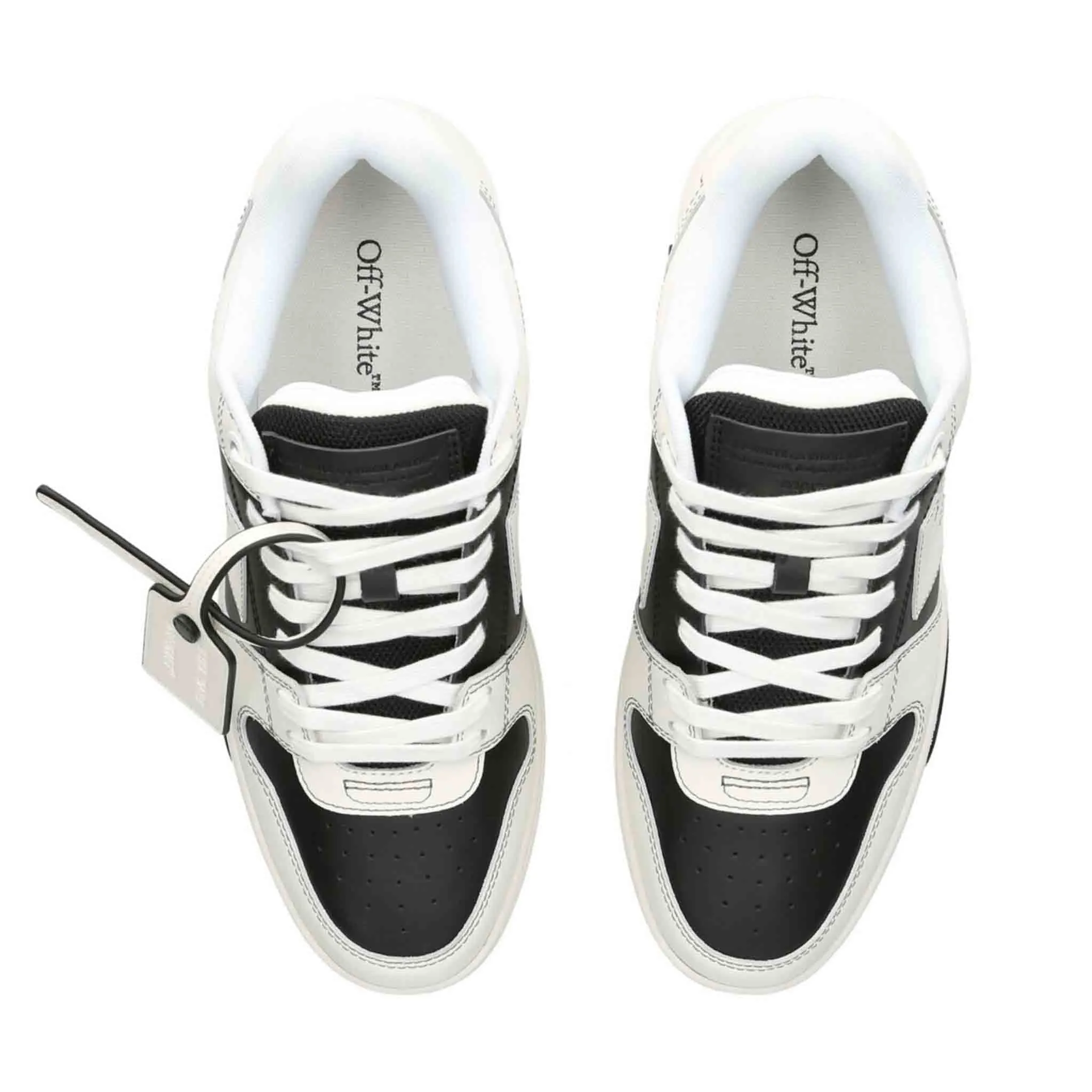 OFF-WHITE Out Of Office Calf Leather in Black/ White