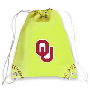 Oklahoma Sooners Softball Drawstring Bag