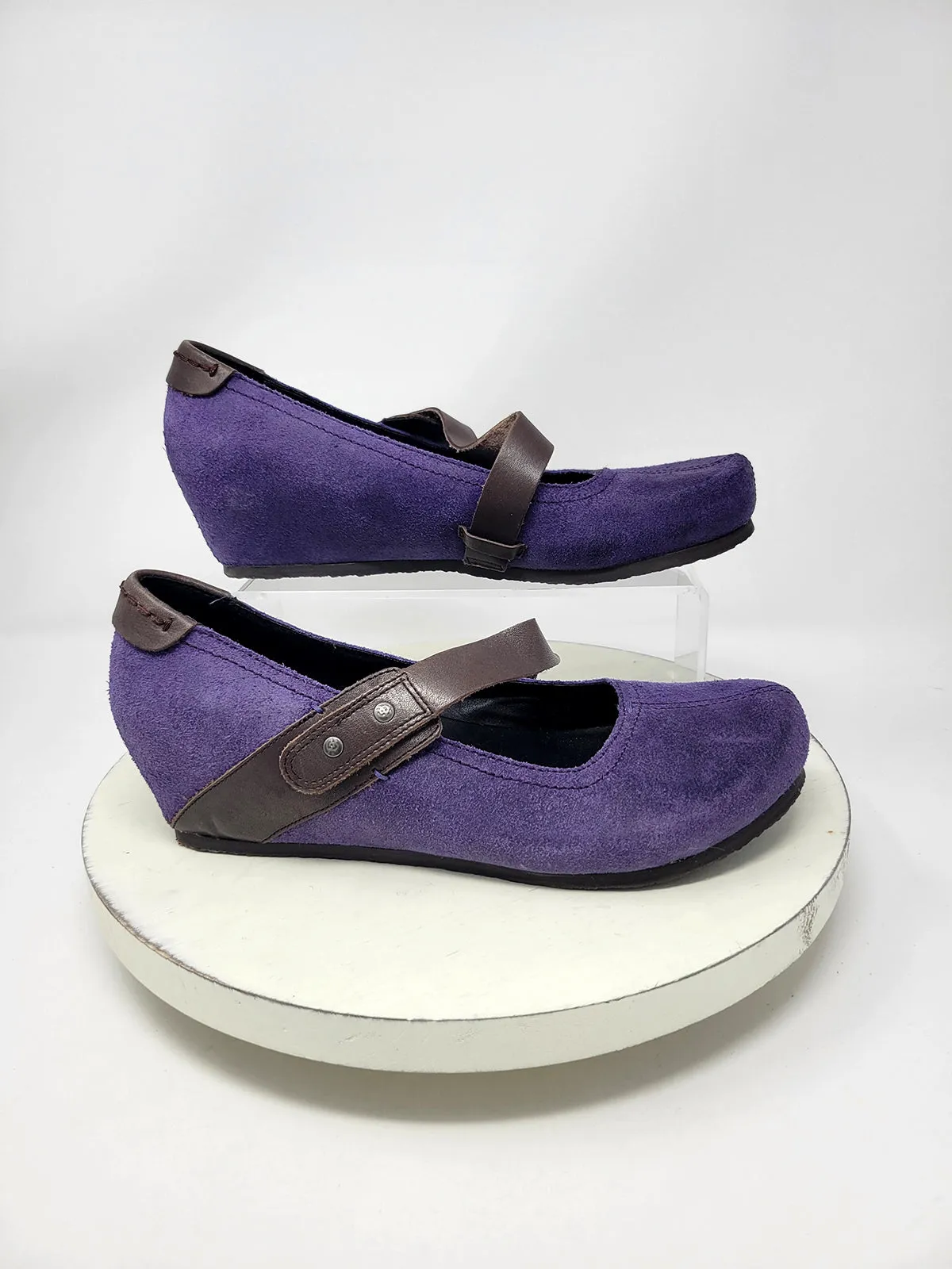 OTBT Size 9.5 Purple & Brown Mary Janes