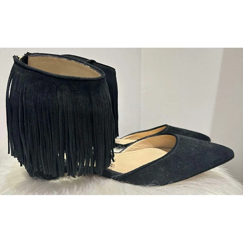 Paul Andrew Fringe Pointed Toe Flats - Size 37