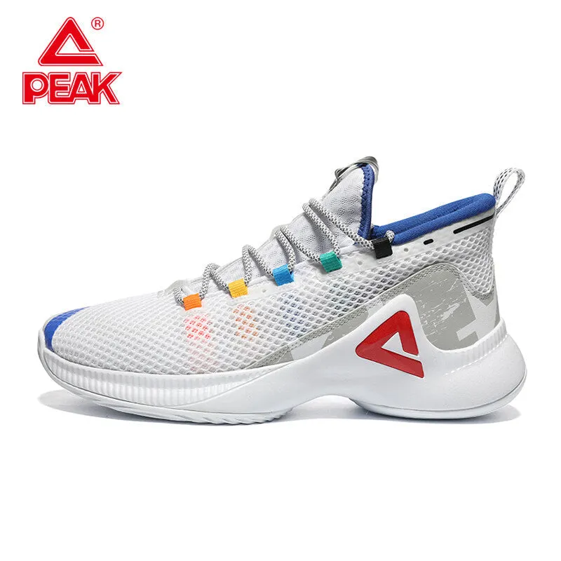 PEAK Basketball Shoes Men Sneakers P-MOTIVE series White EW02071A