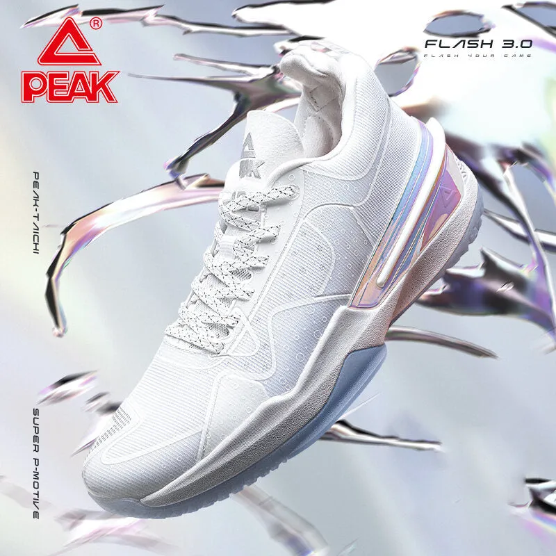 PEAK FLASH 3.0 Basketball Shoes Men TAICHI Sneakers White