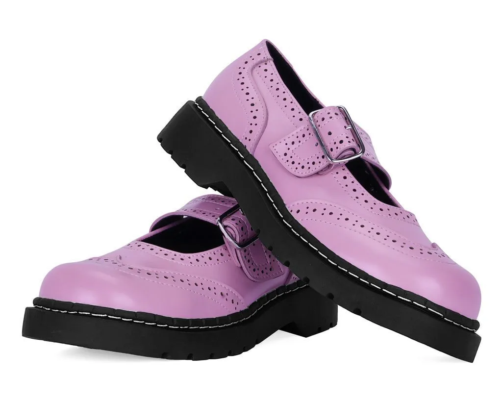 Pink Brogue Mary Jane