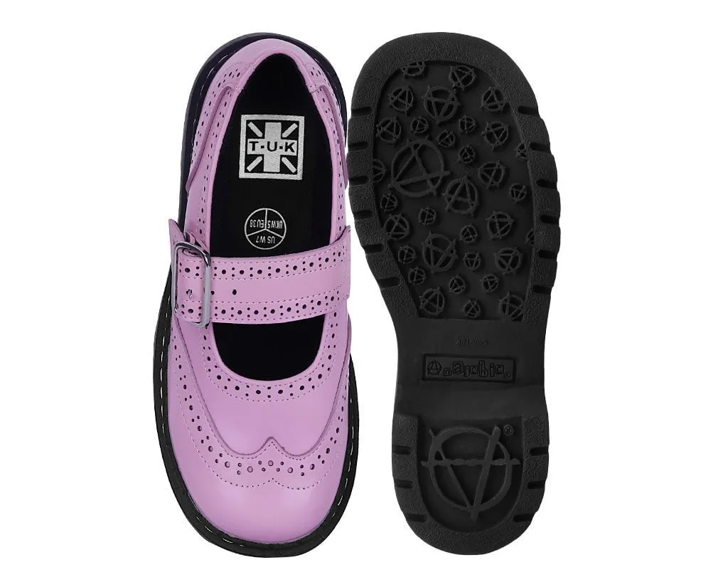 Pink Brogue Mary Jane