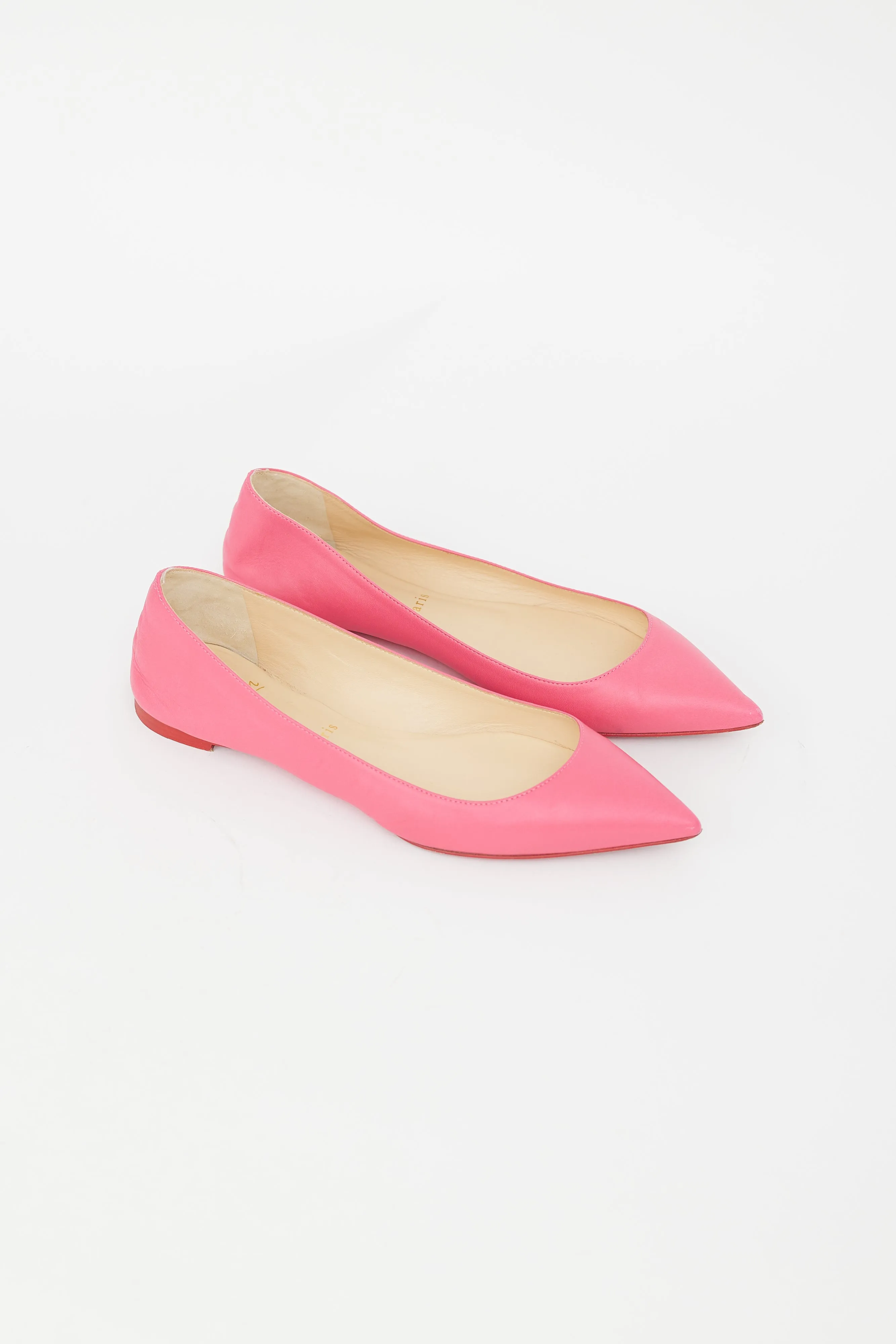 Pink Leather Ballalla Ballet Flat