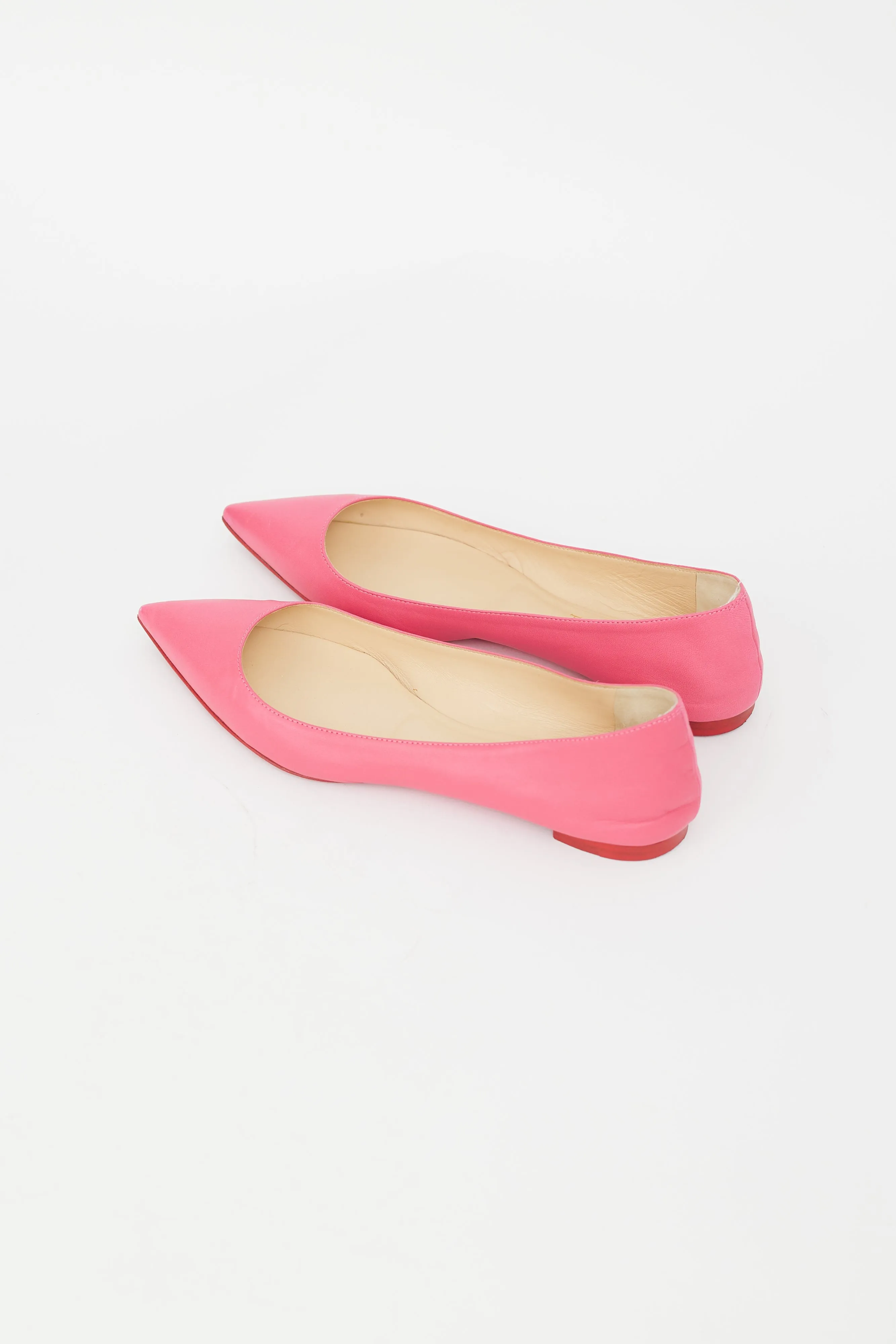 Pink Leather Ballalla Ballet Flat