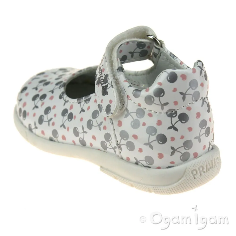 Primigi 5402411 Girls White Silver Cherries Shoe