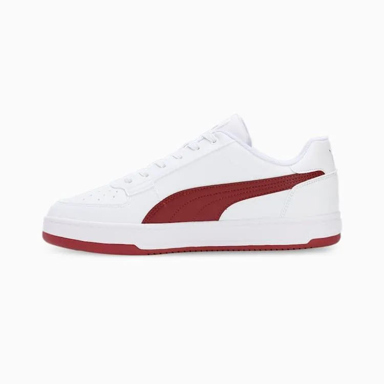 PUMA MEN'S CAVEN 2.0 WHITE/RED SNEAKER SHOES