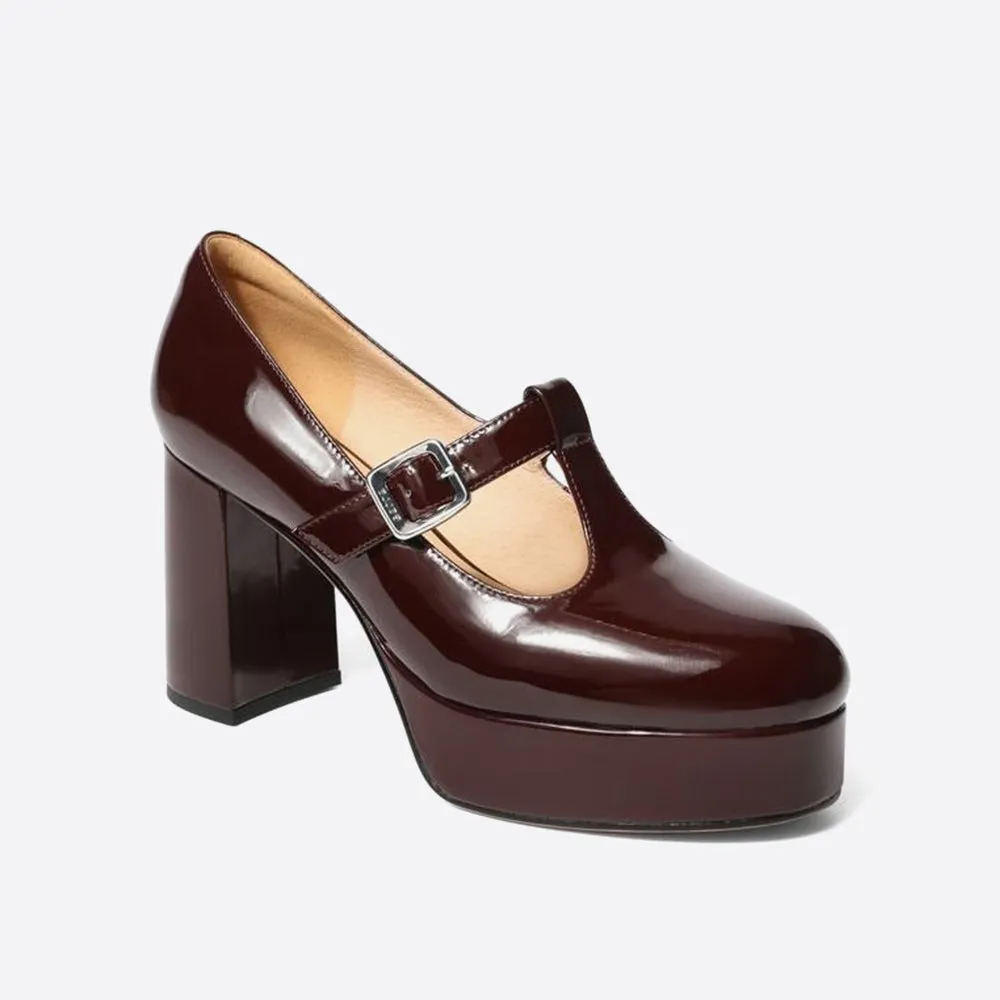 Purpdrank - Women Elegant Leather Mary Janes