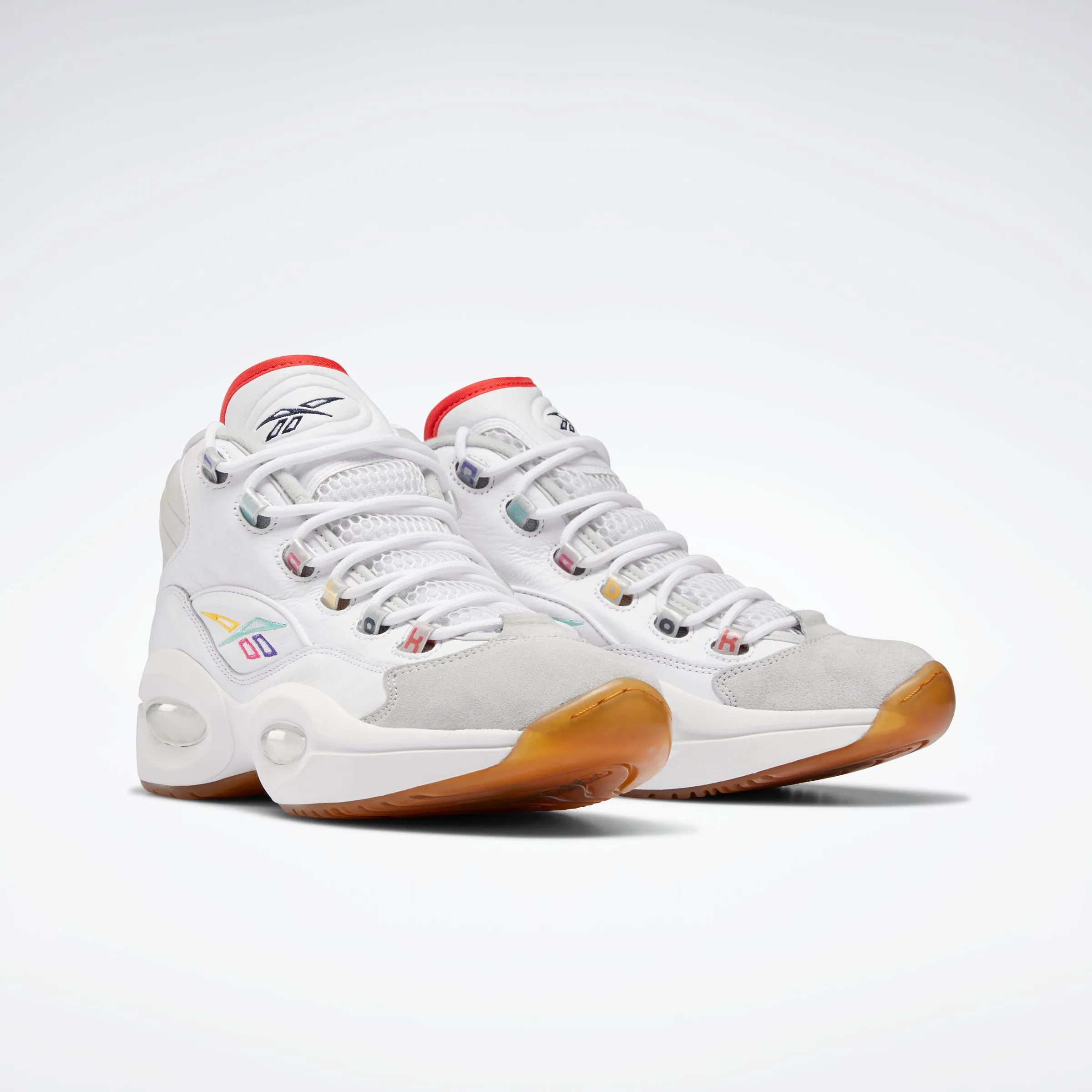 Reebok Footwear Men Question Mid Shoes Ftwwht/Vecnav/Pugry2