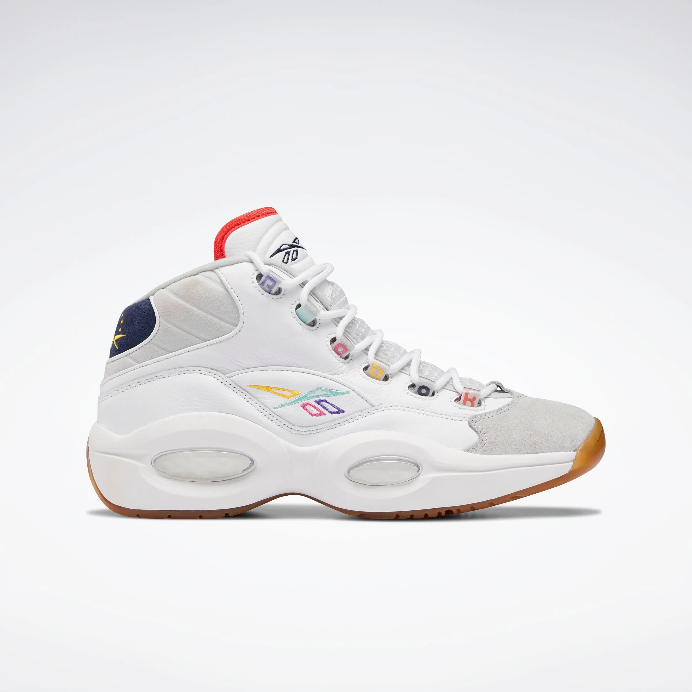 Reebok Footwear Men Question Mid Shoes Ftwwht/Vecnav/Pugry2