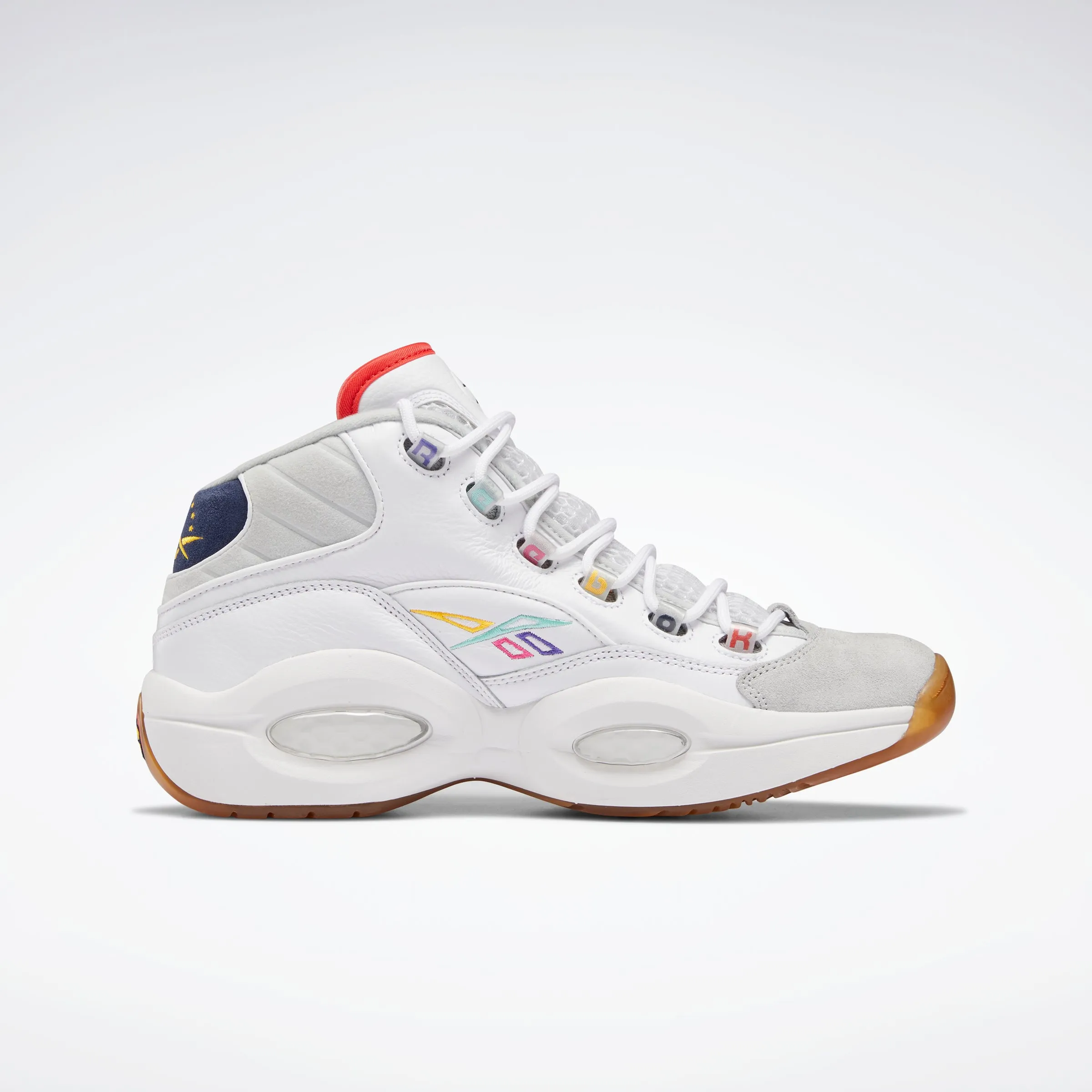 Reebok Footwear Men Question Mid Shoes Ftwwht/Vecnav/Pugry2