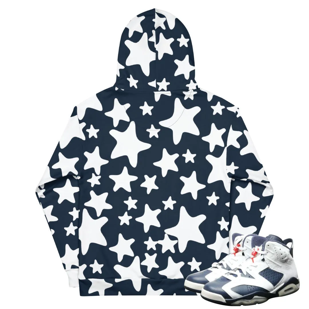 Retro 6 Olympic Dream Team Stars Hoodie